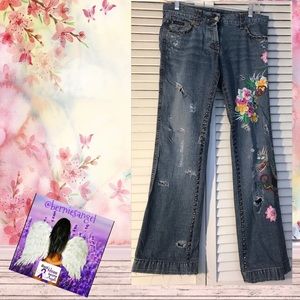 Dolce & Gabbana Dragon Embroidered Jeans 40 NWOT